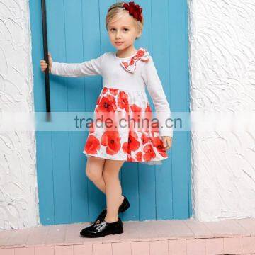 Wholesale Fashion Baby Girl Party Dress Girls New Design Long Sleeve Dress