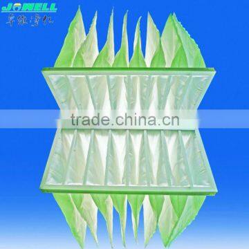 Green F6 Synthetic Pocket Air Filter / Filtration HVAC For Ventilaton