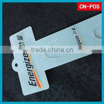 supermarket pp printed hang strip for hanging