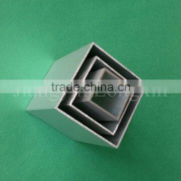 Sliver Matt Anodized Aluminium Square Tube