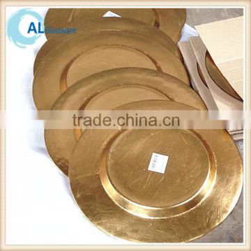 wholesale gold charger plate dinner plate