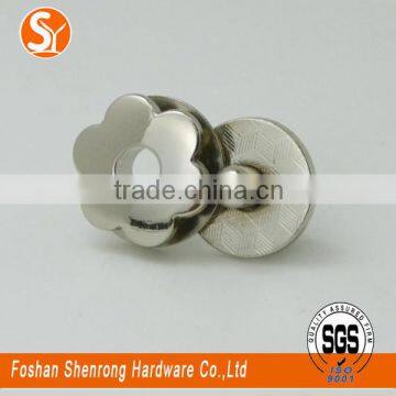 Glasses Case Metal Fitting Eyelet Magnetic Snap Black Nickel 17*2mm photo-6