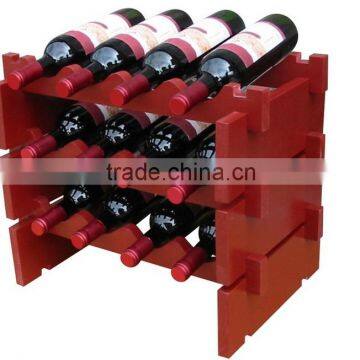 100% Wooden Wine Rack Bottle Rack Shelf