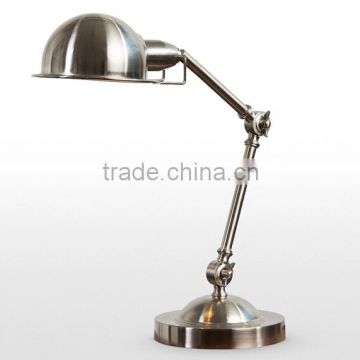 Adjustable Height Table Lamp Satin Nickel Steel For Whole Lamp Bedroom Study Room Living Room Table Lamp