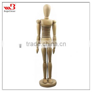 flexible artist drawing wooden manikin