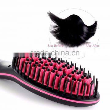 New LED Display OEM Hair Straightener Brush Wonderful Styling Tool