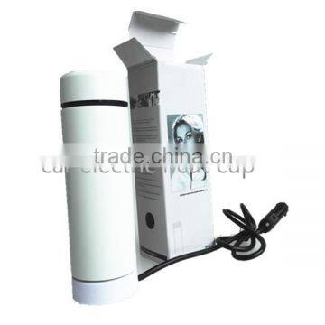 12V Stainless Steel Car New Auto Heating Electric Thermos Coffee Tea Cup Bottle Coffee Warmer photo-4