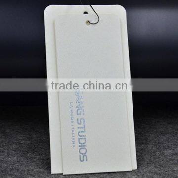 Street Price Gold Foil Hang Tag With Logo Printing photo-3