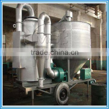 High output mobile grain drying machine