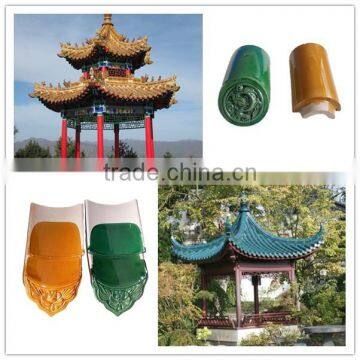 Oriental ceramic glazed roofing tiles mainly for resort building