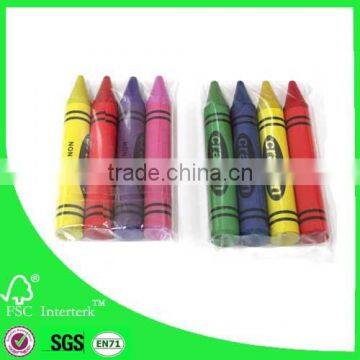 wholesale mini 4 colour wax crayon black set