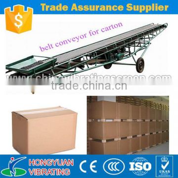 large conveying capacity carton box belt conveyor