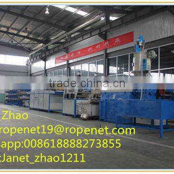 pe pp flat split film making machine/plastic rope machine