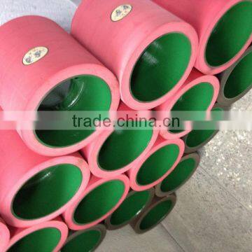 10inch red color aluminum drum milling rice rubber roller