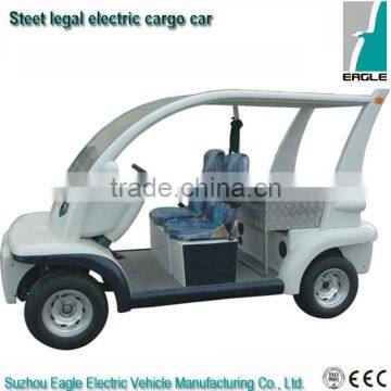 Street legal electric car, 2 seats with cargo bed, EEC approved