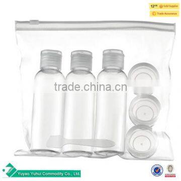 7 Pcs Travel Set Lightweight Personal Skin Care Empty Designer Plastic Lotion Bottles photo-3