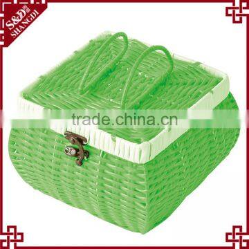 S.D Washing Plastic Rattan Cheap Woven Gift Baskets and Boxes