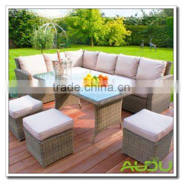 Audu Cheap Outdoor Wicker Furniture Rattan Sofa