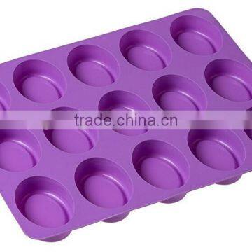 15 Cavity Oval Shaped Silicone Handmade Flexible Cake Soap Mold photo-2