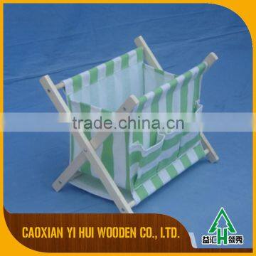 White Wooden Hanging Magazine Rack