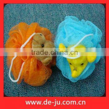 Light Green Flower Petaling Bath Sponge Loofah photo-2