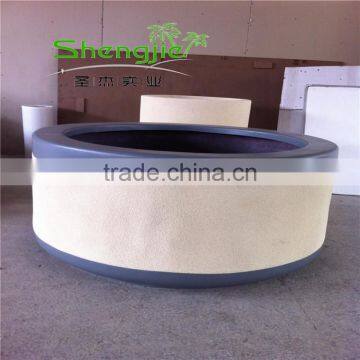 SJLJ013572 Large Flower Pot Decorative Garden Fiberglass Planter and Pot photo-3