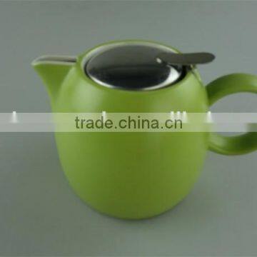 Stock Ceramic Round Water Bottle,glazed Stainless Steel Lid Water Pot,teapot photo-4