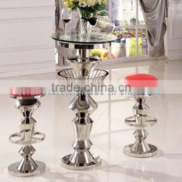 B009# French High Stool Model Bar Chair With Table photo-3