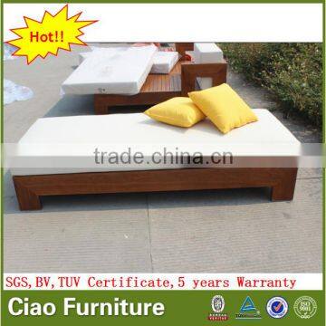 Luxury Garden Furniture Beach Teak Wood Sun Lounger photo-3