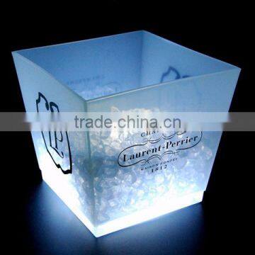China Factory Logo Printed Custom Plastic Bar Ice Bucket photo-2