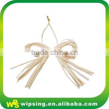 Natural Color Raffia Bow With Elastic Loop for Box Packaging photo-2