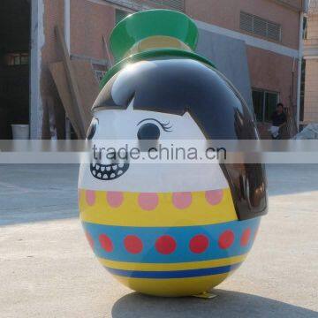 Egg Girl Mascot Figurine for Easter or Park Decoration photo-6