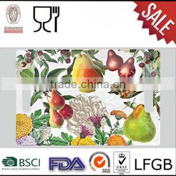 Fruit Melamine Serving Tray,Rectangle Large Melamine Plate