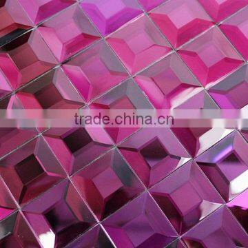 Diamond 5 surface glass cheap mosaic tiles 30*30mm