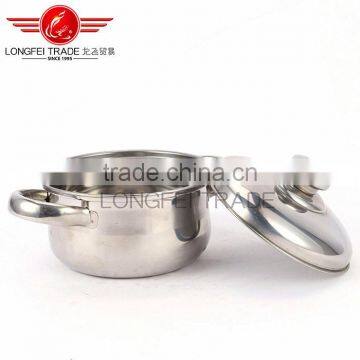 High Quality 3pcs European Style Stainless Steel Cooking Pot photo-4