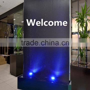 Custom Logo Waterfall Wall Black Acrylic Decoration photo-2