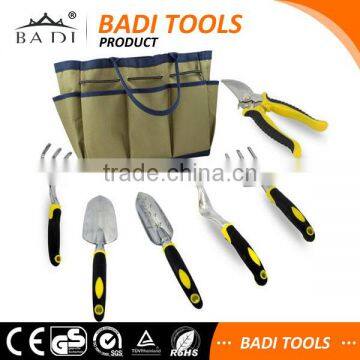 Heavy Duty Aluminum Alloy with Ergonomic Handles 7 pieces Garden Tools Set include 6 tools