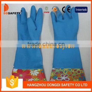 DDSAFETY Flower Pattern Latex Household Gloves