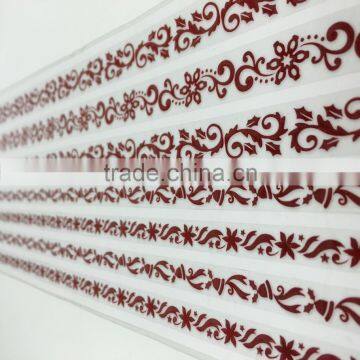 Festival Mood Epoxy Ribbon Sticker, X'mas Season Foil Sticker, Foil Epoxy Ribbon Sticker in Red photo-3