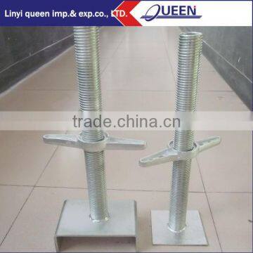 Adjustable Galvanized Base Jack/ Scaffolding Leg