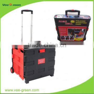 Light-weight Grocery Cart/Rolling Serving Cart/Wheeled Shopping Cart photo-2