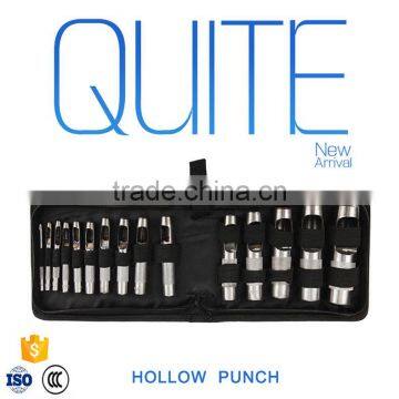 Linyi manufacturer 12pcs hollow punch tool set