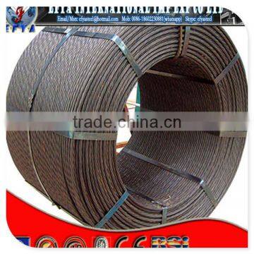 ASTM A416 9.53mm 7wire railway sleeper used pc steel wire strand