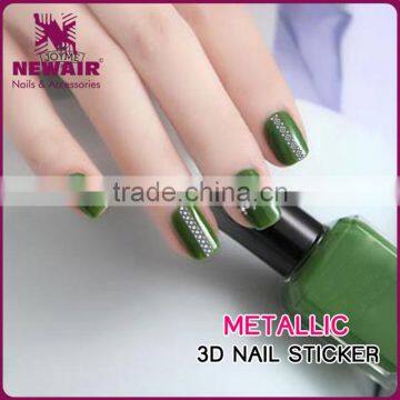 New Air 3D Metallic Gold And Silver Nail Stickers photo-4