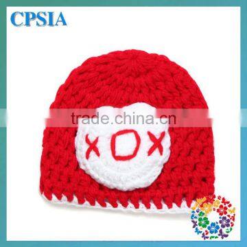 Wholesale Cotton Baby Hat Red & White Kintted Hats Baby Hats Christmas Gift For Kids