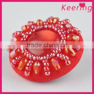 Wholesale Fashionable Decorative Small Red Rhinestone Button for Garments and Clothing WBKA-299 photo-4
