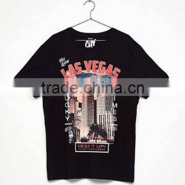 Custom Printed Short Sleeve Cotton O-neck Mens Tshirts photo-2