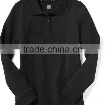 Mulit-color School Pique Uniform Polo Shirts Design With Pictutures Kids Wear HSs5251 photo-3