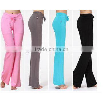 Wholesale Women Breathable Women Wide Leg Bamboo Yoga Pants photo-5