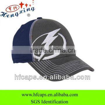 2013 mens blue and gray 6 panels custom 3D embroidery baseball caps and hats